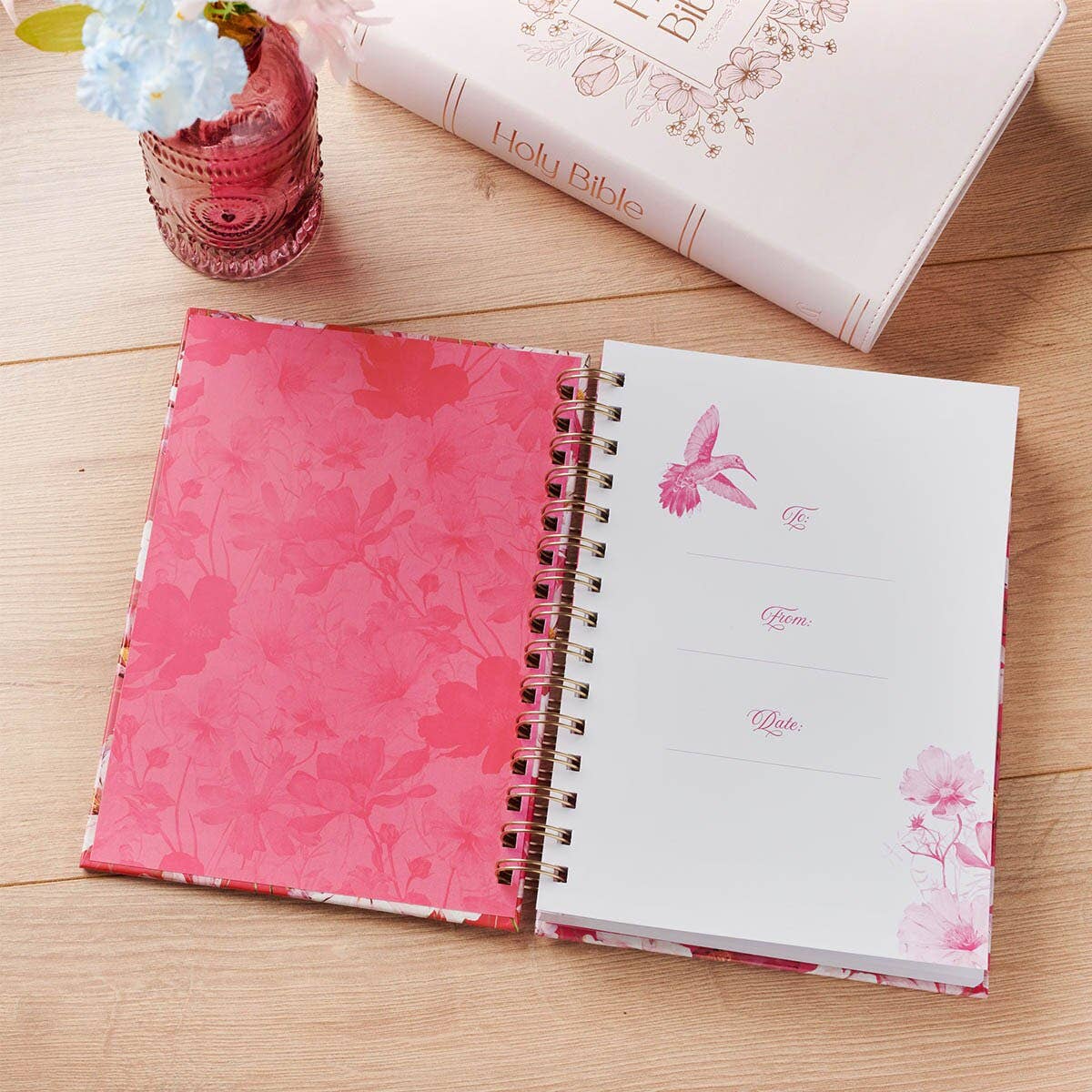 Christian Art Gifts - Journal Spiral Love is Patient 1 Cor. 13:4
