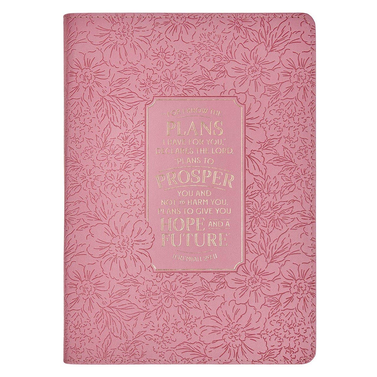 Christian Art Gifts - Journal Classic Pink Hope & A Future Jer. 29:11