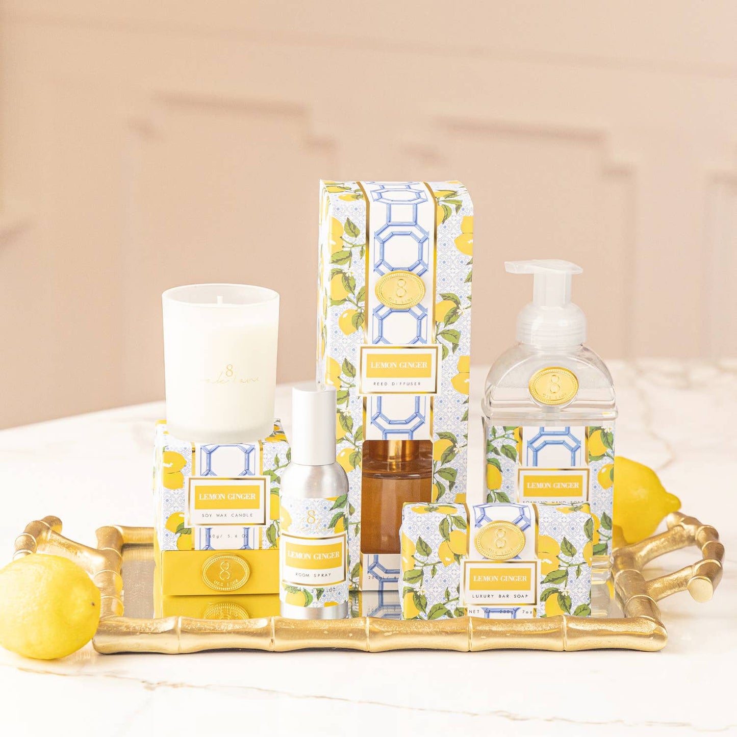 Lemon Ginger Scented Wrapped Bar Soap, 7oz