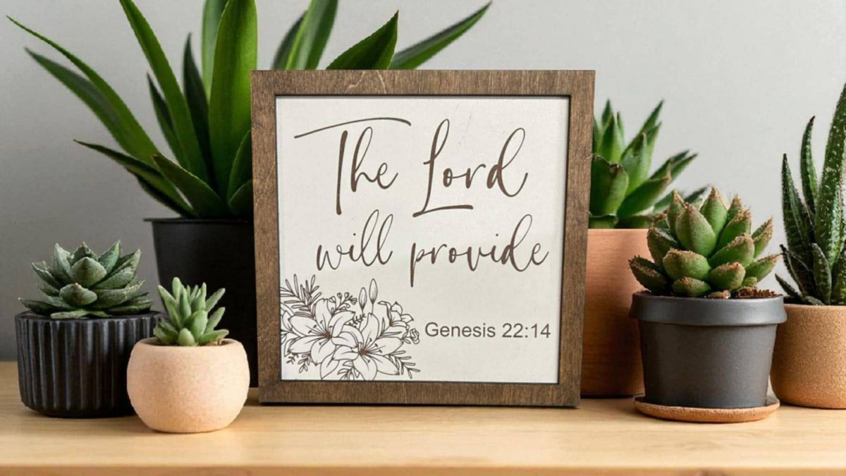Crates Etc - The Lord will Provide - Religious - Western Fall gift - USA