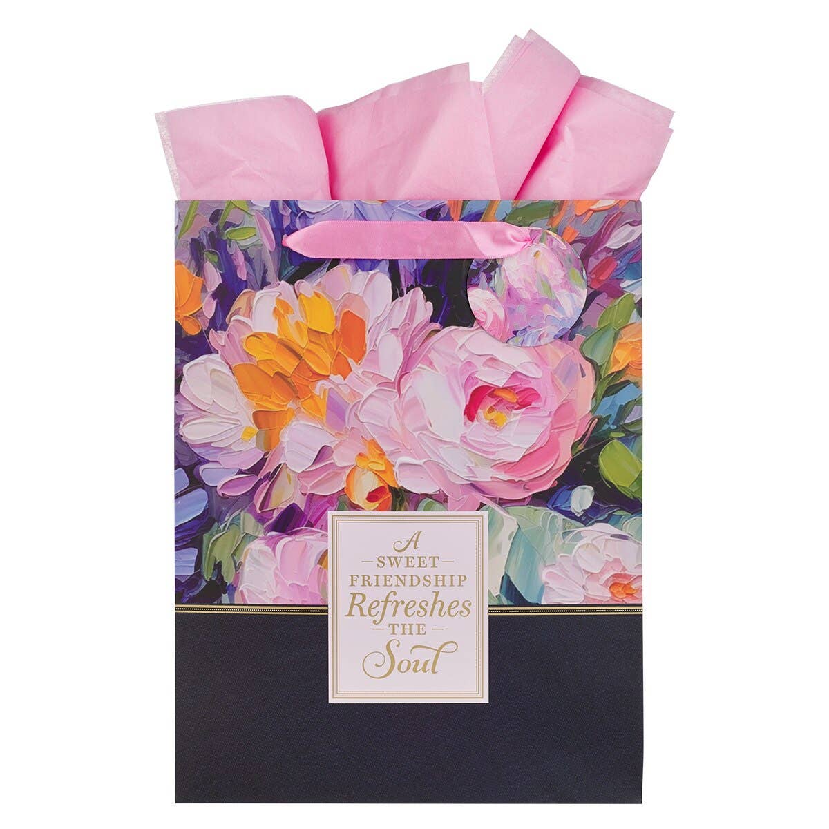 Christian Art Gifts - Gift Bag LG Portrait Sweet Friendship