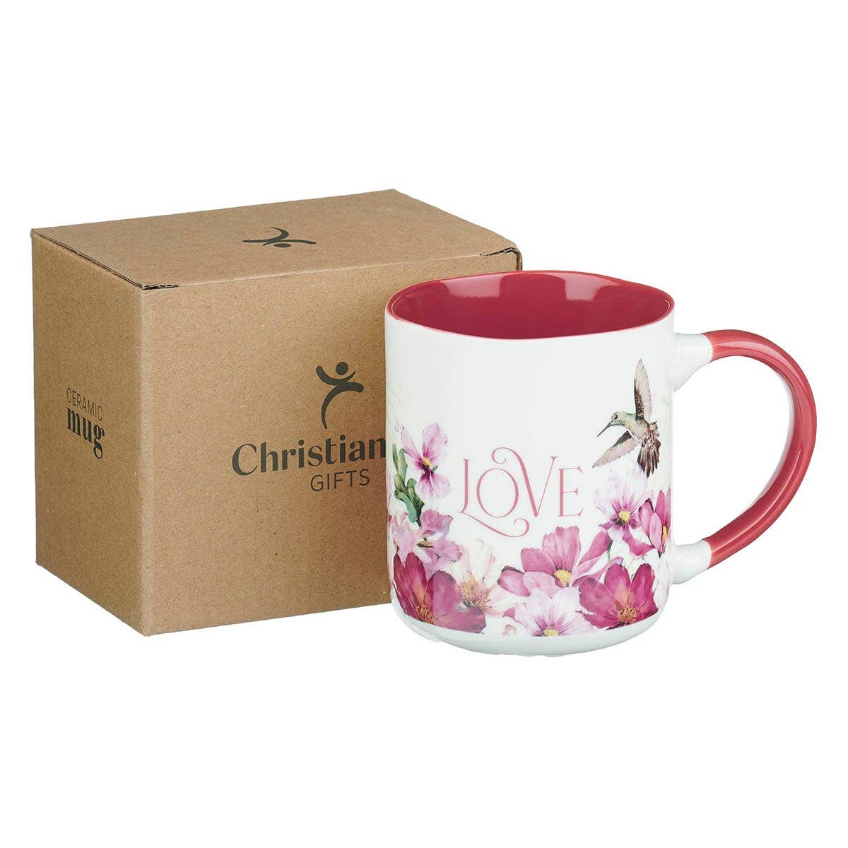 Christian Art Gifts - Mug Pink Love is Patient 1 Cor. 13:4