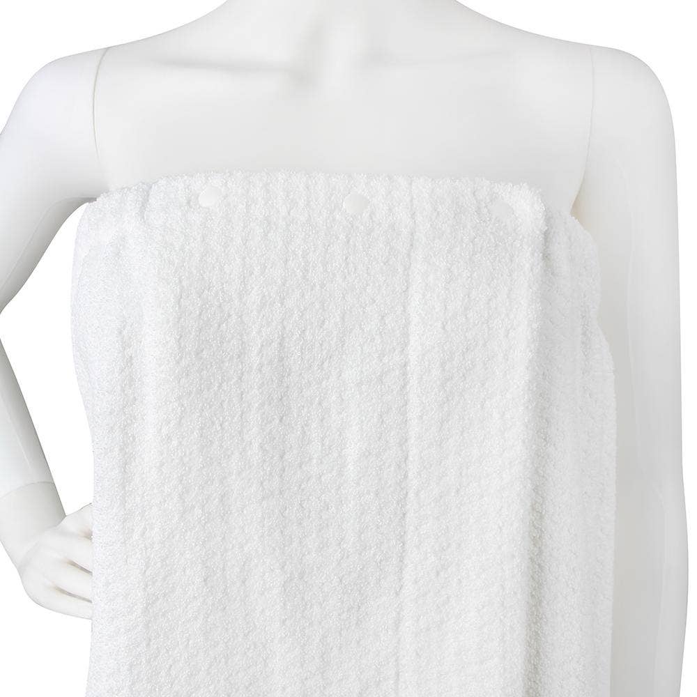 Cozy Bath Wrap Towel - White, (M-L)