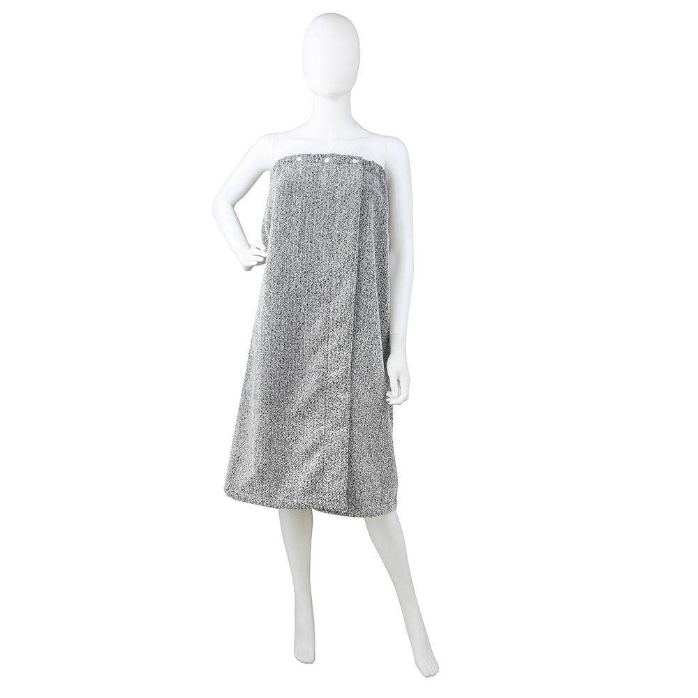 Cozy Bath Wrap Towel - Grey (XS-SM)