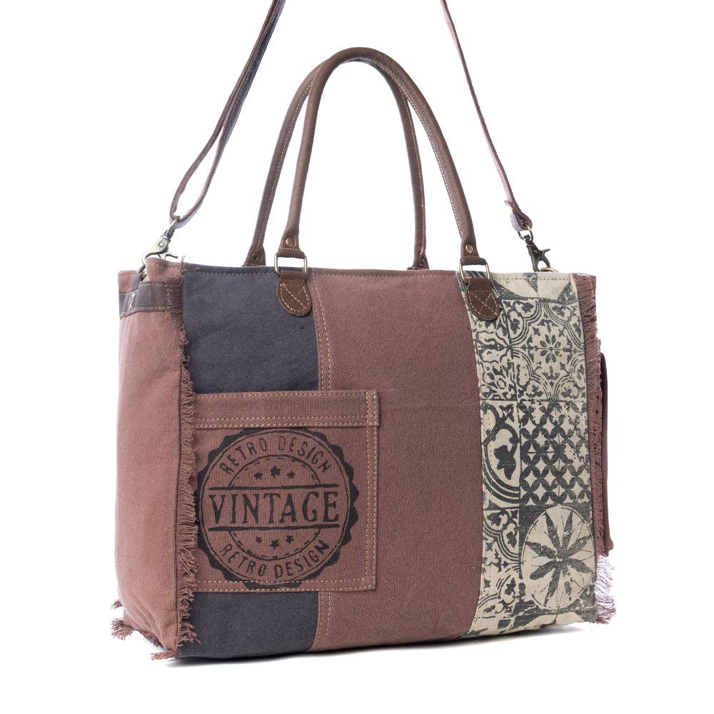 Myra Bag - Retro Print Weekender Bag