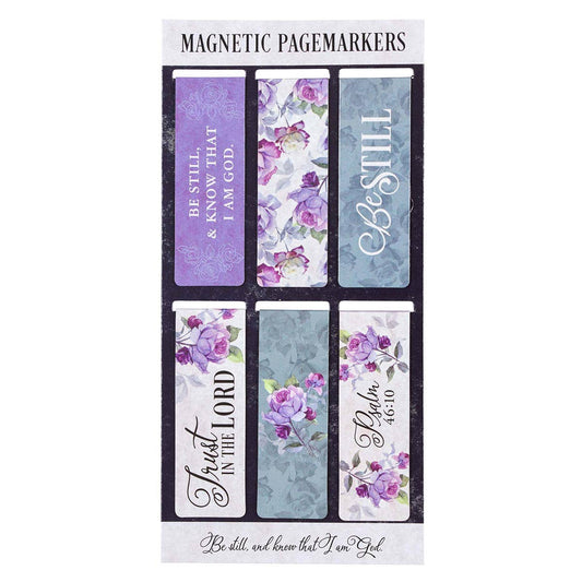 Christian Art Gifts - Magnetic Bookmark Set Be Still Ps. 46:10