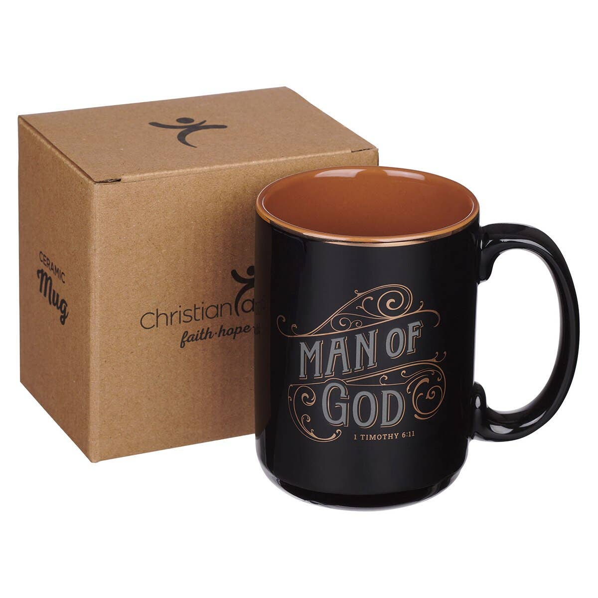 Christian Art Gifts - Mug Black Man of God 1 Tim. 6:11