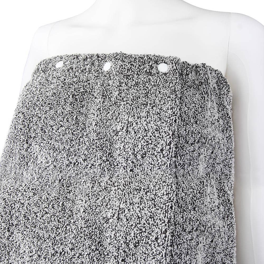 Cozy Bath Wrap Towel - Grey (XS-SM)