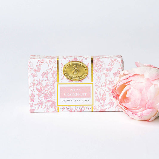 Bar Soap, Peony Grapefruit Wrapped, 7oz