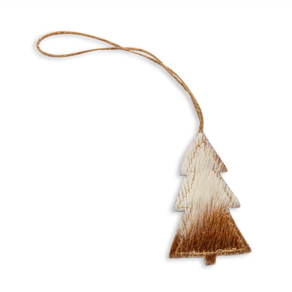 Myra Bag - Christmas Tree Hair-On Hide Ornament Set In Brown