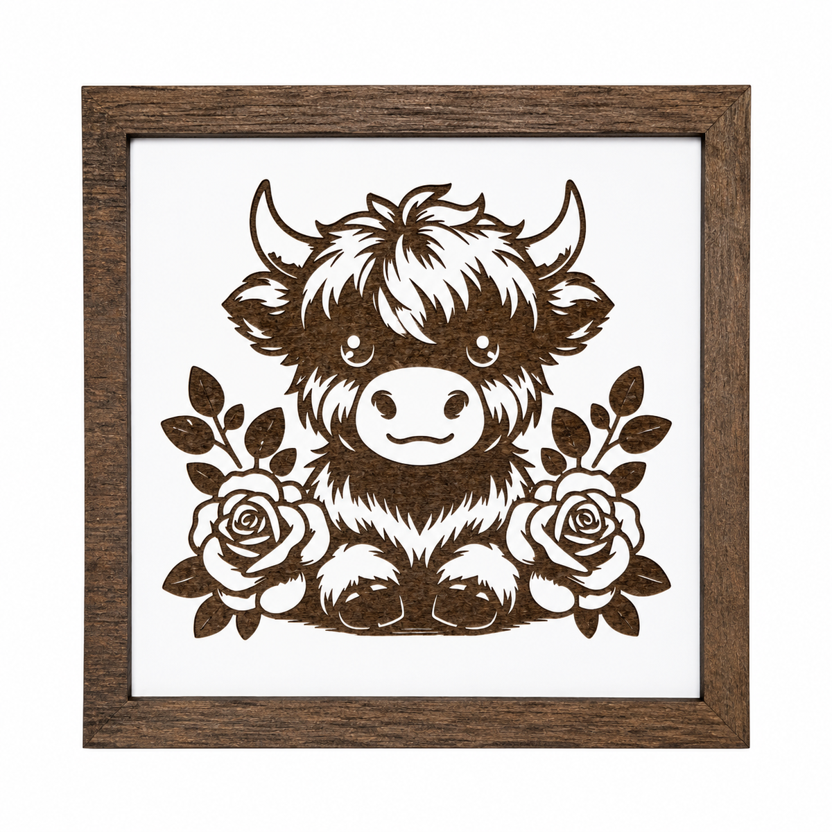 Crates Etc - Highland cow - Fall gifts _ farm animals - handmade in USA