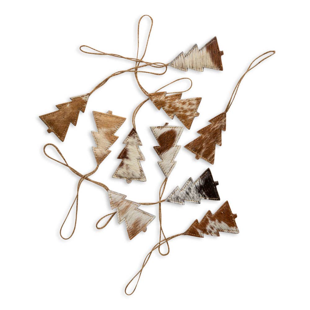 Myra Bag - Christmas Tree Hair-On Hide Ornament Set In Brown