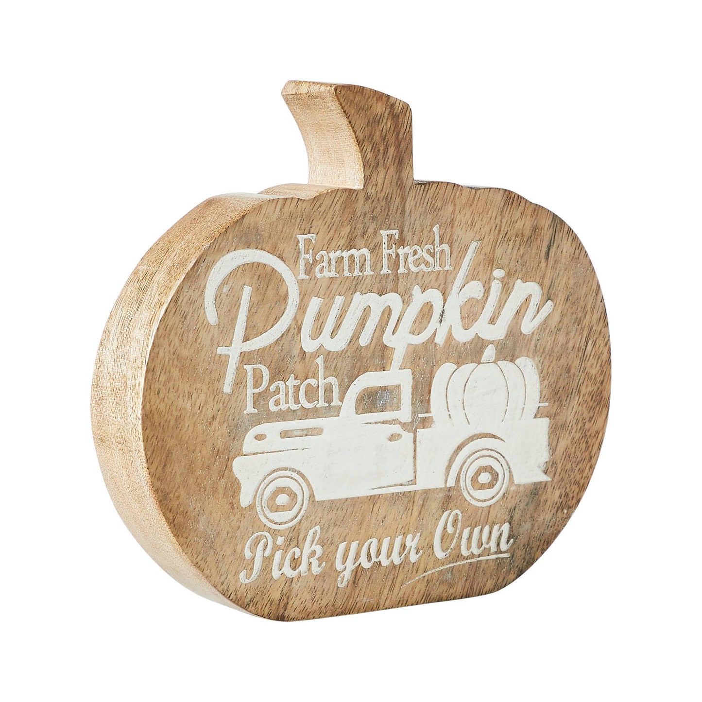 Farm Fresh Pumpkin Patch Wood Tabletop Sign 6.25
