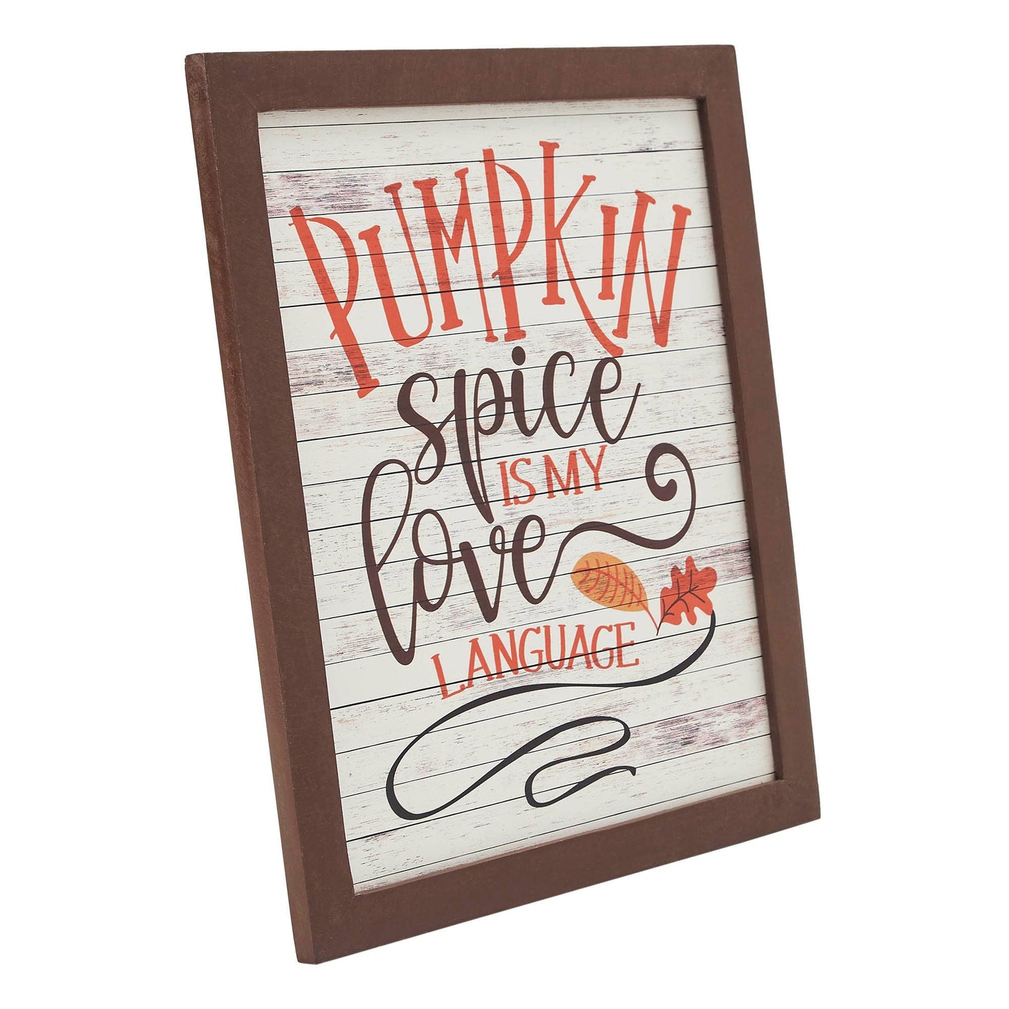 Pumpkin Spice Fall Farmhouse Tabletop Decor 12x10 Wall Sign