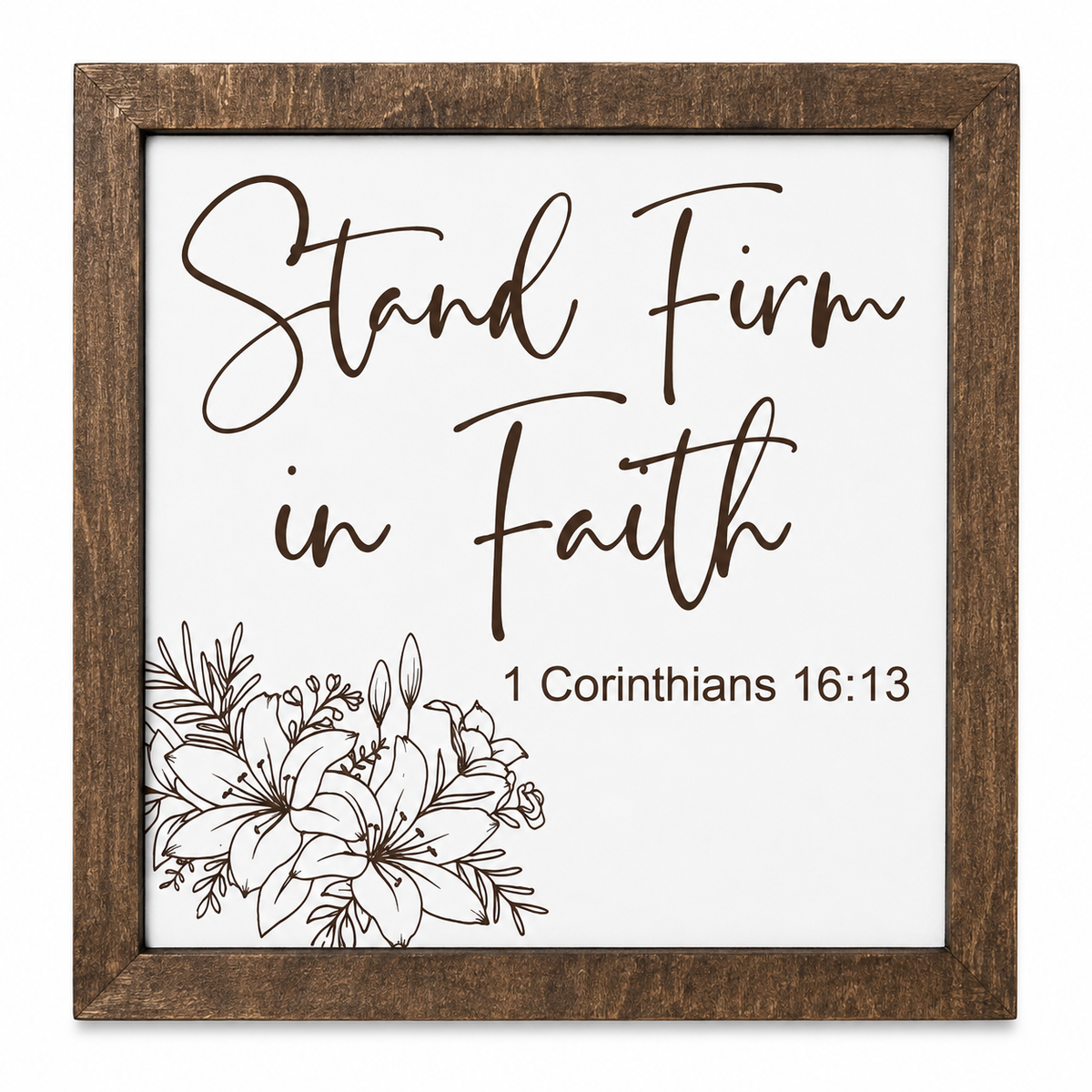 Crates Etc - Faith sign - Religious - western fall gift - Stand Firm