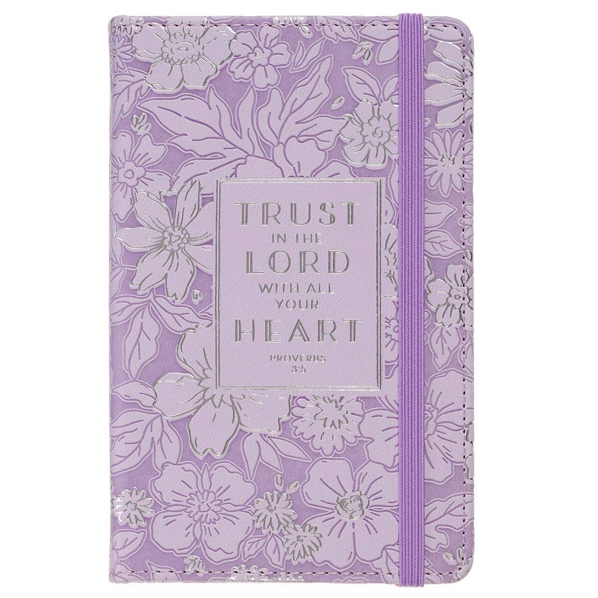 Christian Art Gifts - Small Notebook Elastic Closure HC Trust In The Lord Prov 3:5