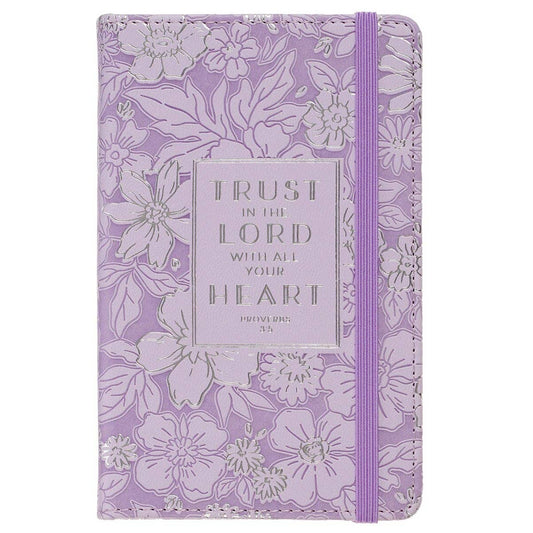 Christian Art Gifts - Small Notebook Elastic Closure HC Trust In The Lord Prov 3:5