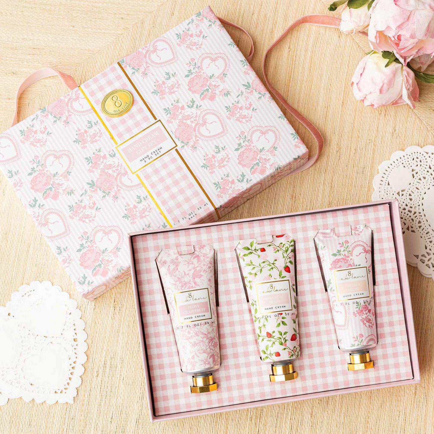 Sweetheart Blooms 3-Piece Hand Cream Gift Set