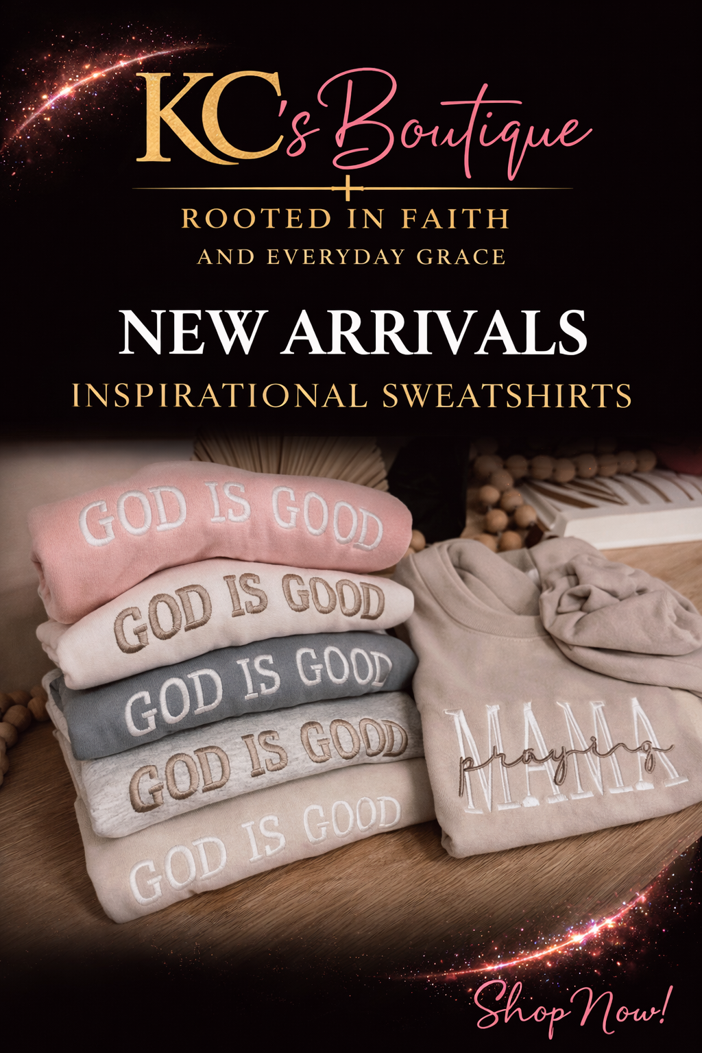 Embroidered GOD IS GOOD Sweatshirt