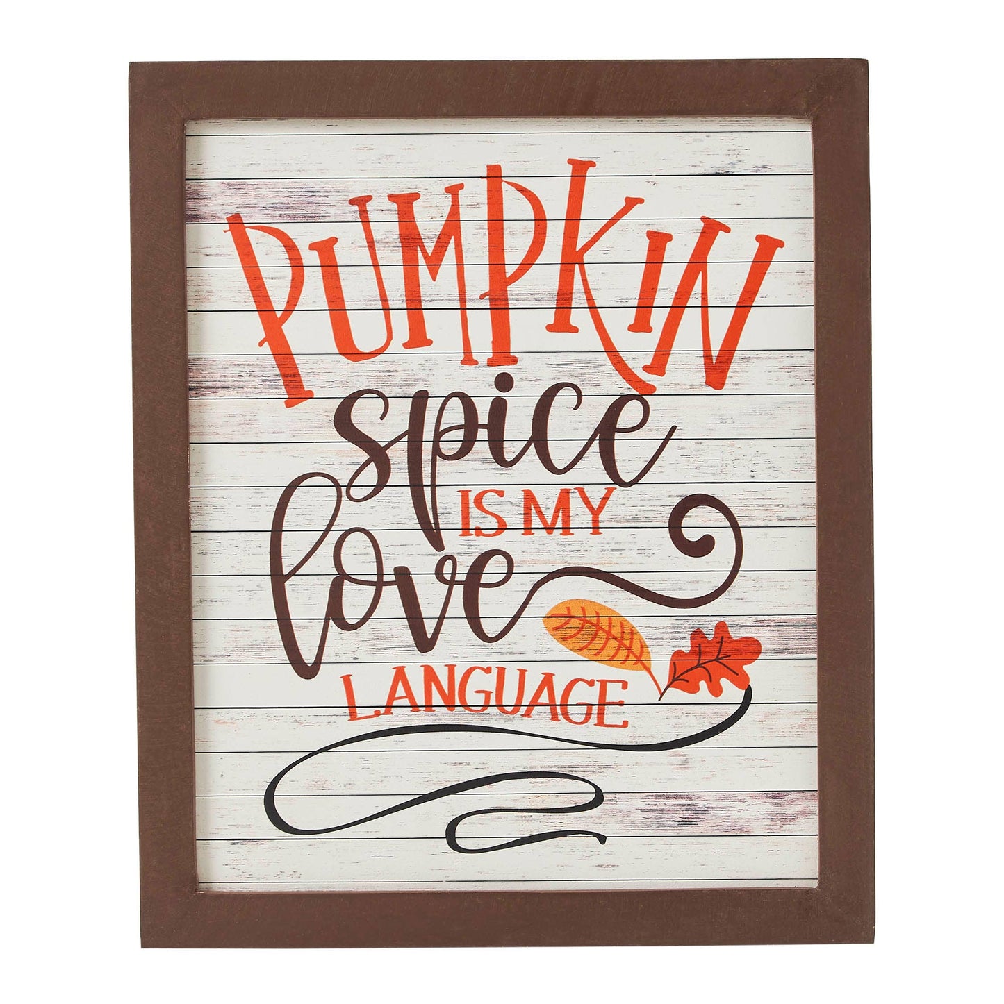 Pumpkin Spice Fall Farmhouse Tabletop Decor 12x10 Wall Sign