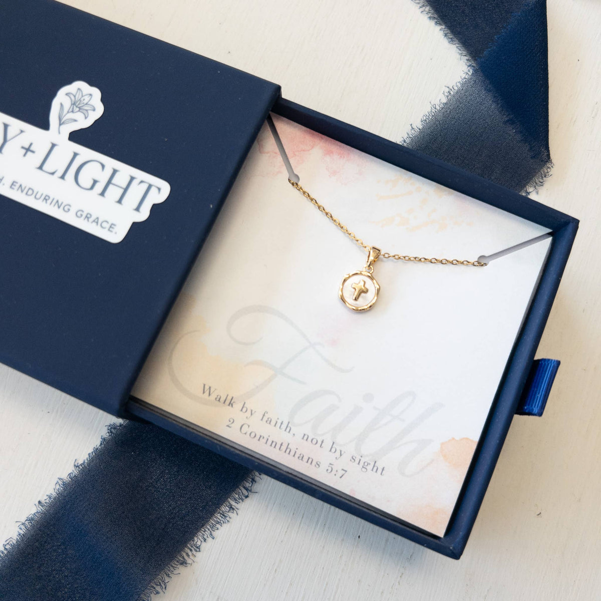 Lily + Light - Faith Necklace, Gold