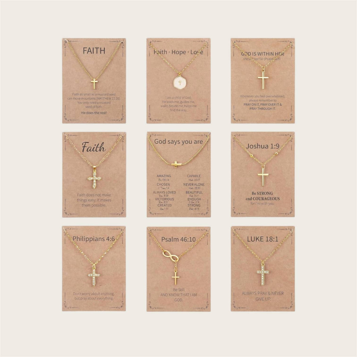 Ella Blue - Christian mixed pendant necklaces