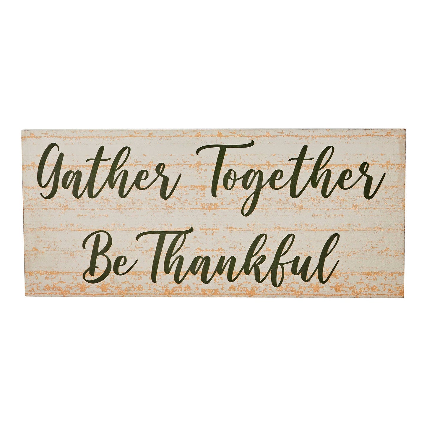 Gather Together MDF Tabletop Sign, 16" Fall Decor
