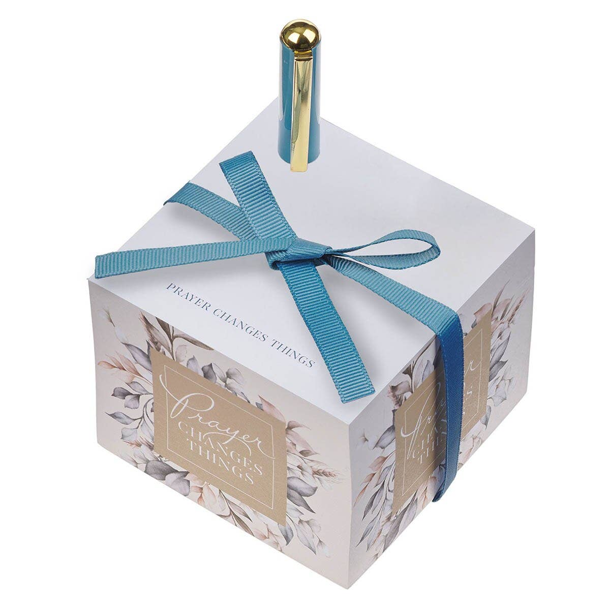 Christian Art Gifts - Note Block with Pen Prayer Changes Things