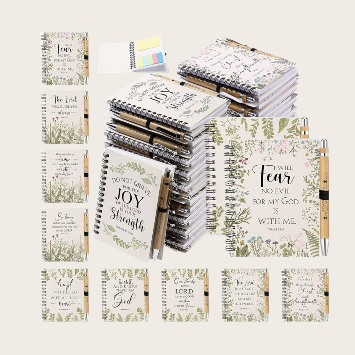 Ella Blue - Christian Bible verse notebook and pen sets