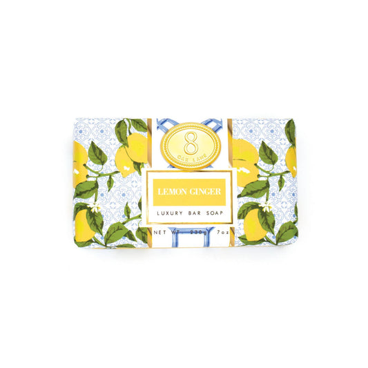 Lemon Ginger Scented Wrapped Bar Soap, 7oz