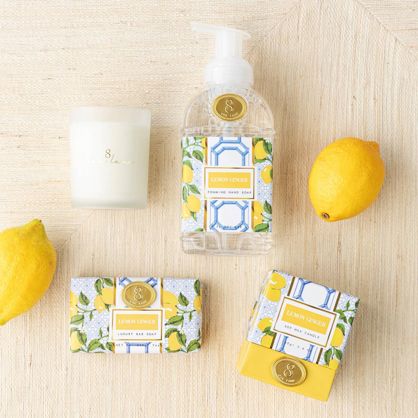 Lemon Ginger Scented Wrapped Bar Soap, 7oz