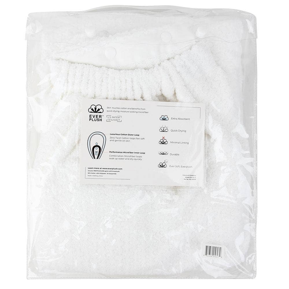 Cozy Bath Wrap Towel - White, (M-L)