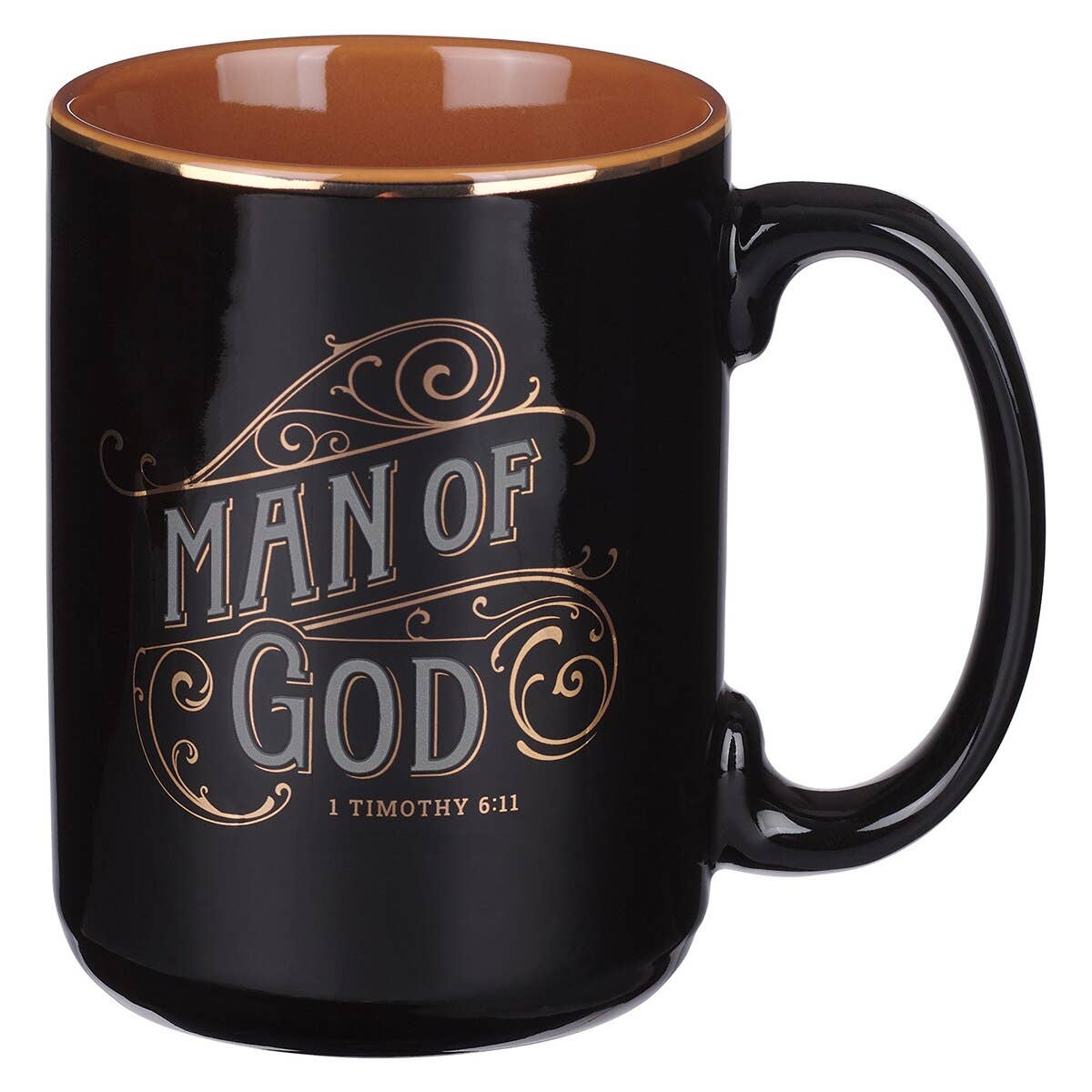 Christian Art Gifts - Mug Black Man of God 1 Tim. 6:11