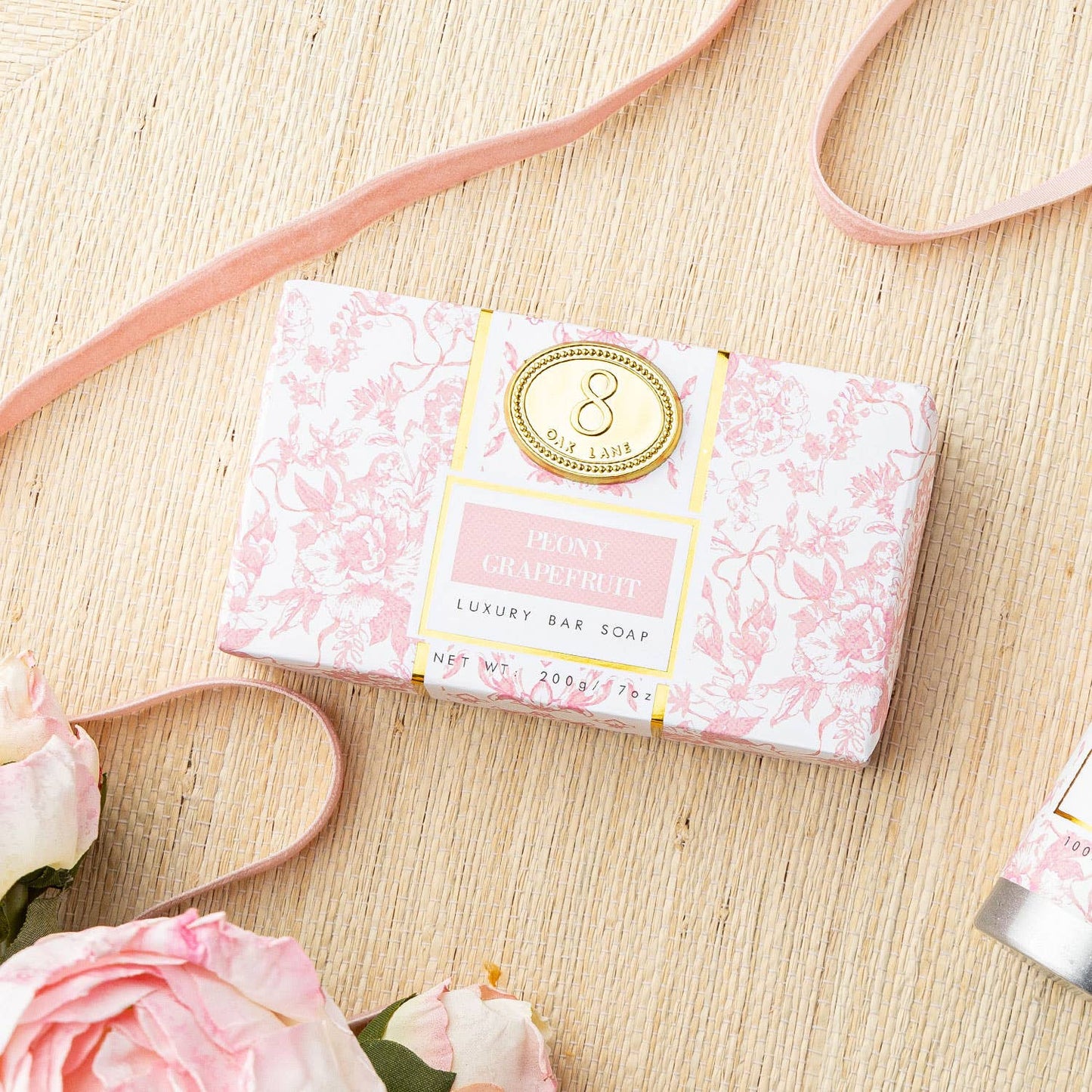 Bar Soap, Peony Grapefruit Wrapped, 7oz